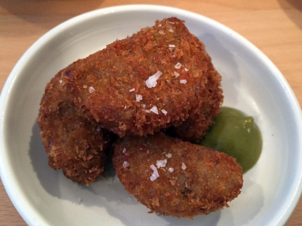 pig trotter nuggets at bao soho