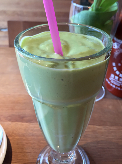 avocado milkshake at cyclo