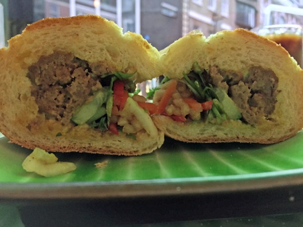 beef ball banh mi at keu soho