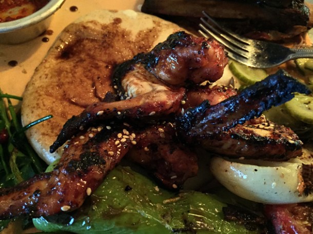 harissa chicken wings at berber and q