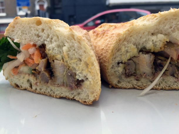 house special banh mi at carrots and daikon