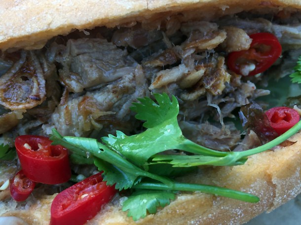 pork banh mi at whaam