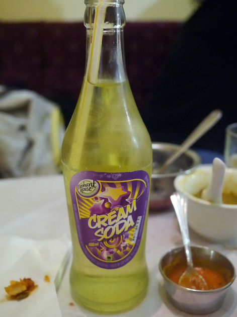 sri lankan cream soda at apollo banana leaf
