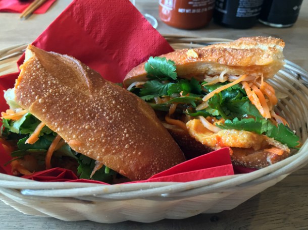 tofu banh mi at cyclo