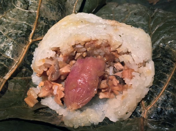 chinese sausage sticky rice at the duck and rice