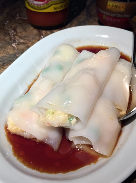 prawn cheung fun at alan yau duck and rice