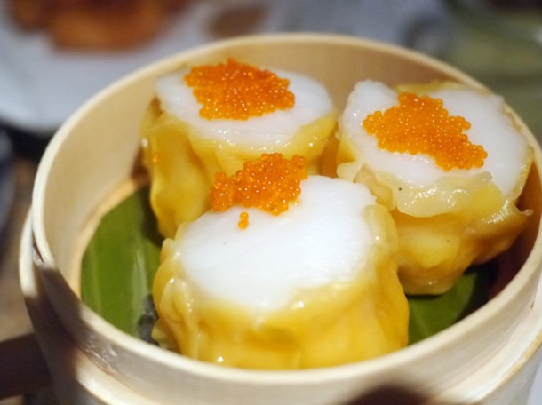 scallop siu mai at the duck and rice