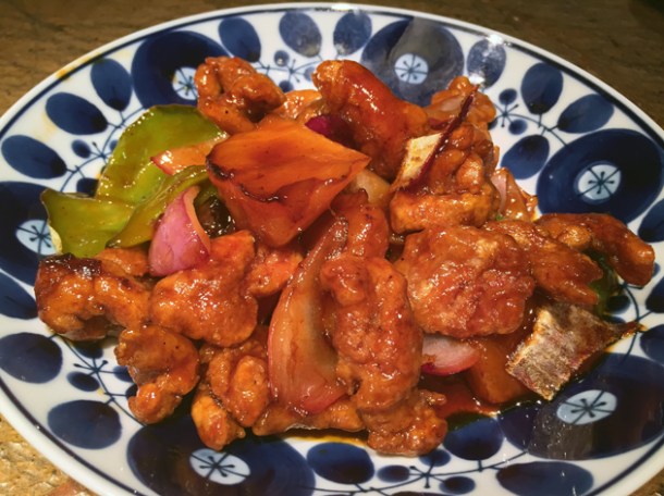 sweet and sour pork at the duck and rice