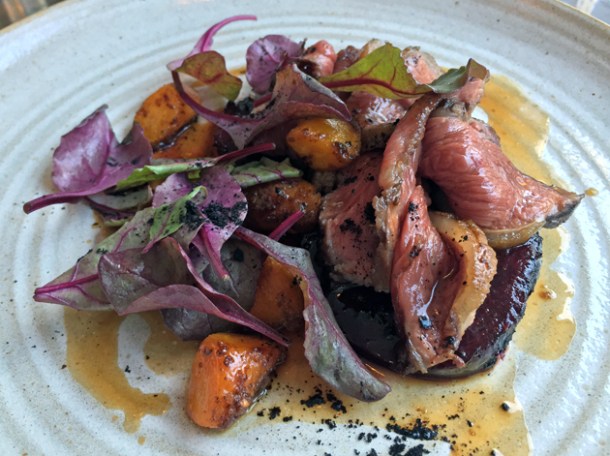 beef and beetroot and carrots at pidgin