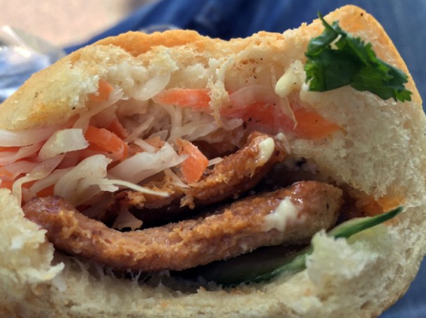 bbq pork banh mi from moc kitchen