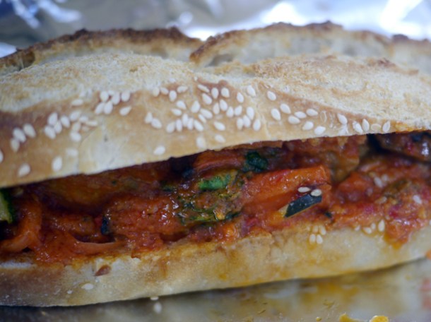 butternut squash and zucchini sandwich from moba