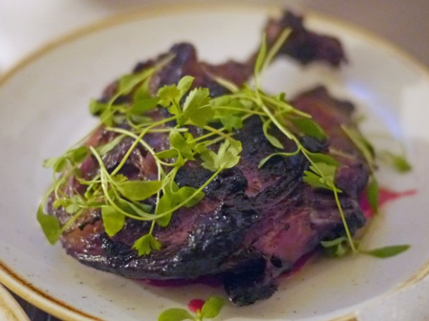 duck with bacon lingonberry jam at rök