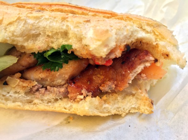 honey roast pork vietnamese baguette from banh mi bicycle