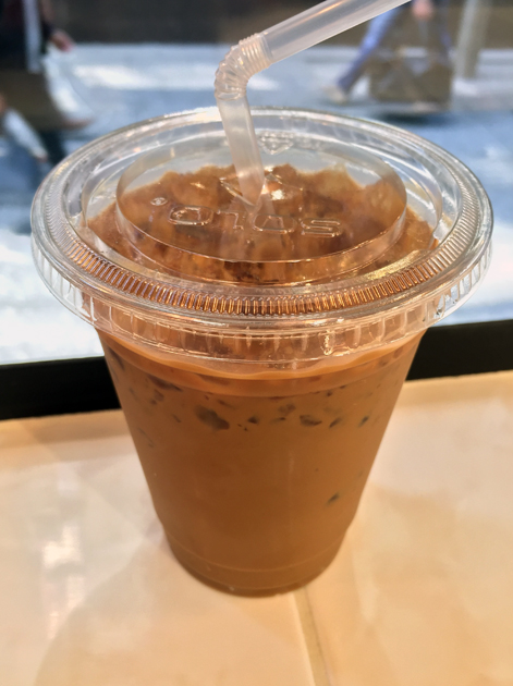 iced vietnamese coffee at hop