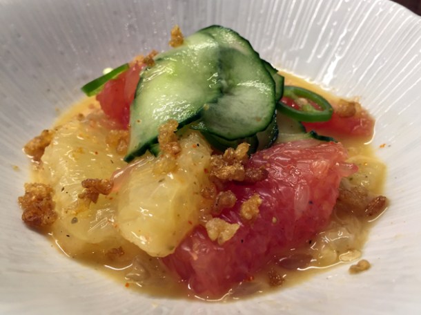 grapefruit salad at nanban