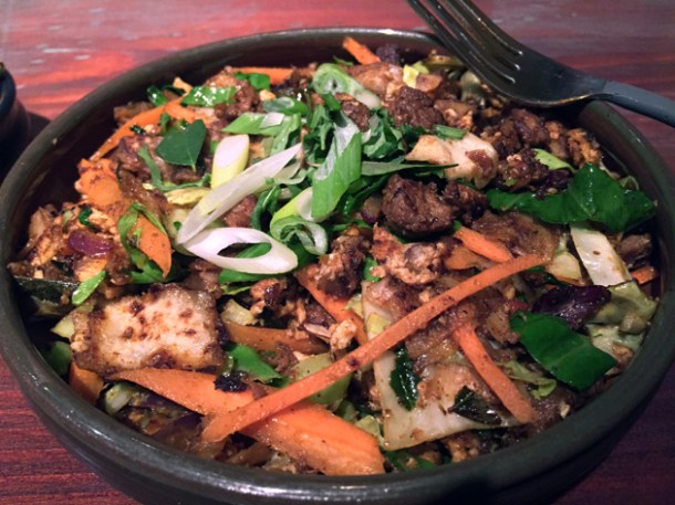 lamb kothu roti at hoppers