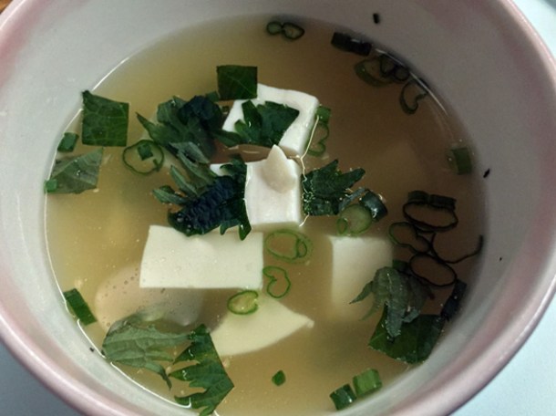 chicken broth with tofu at jidori