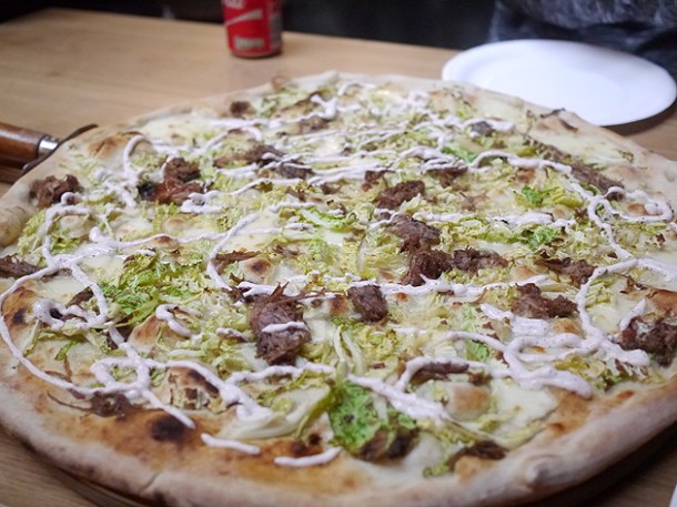 goat shoulder pizza at homeslice