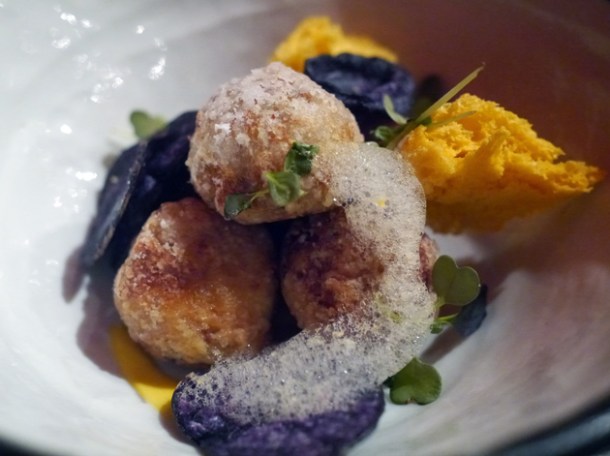 salt cod balls at sushisamba london