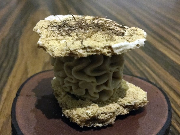 corn ice cream meringue at kuuk