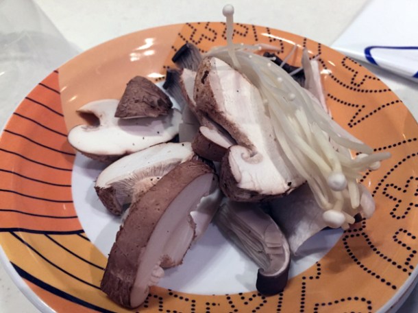 mushroom selection at shuang shuang