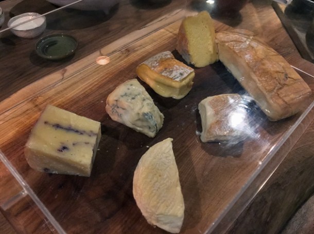 cheese board at osteria barbican