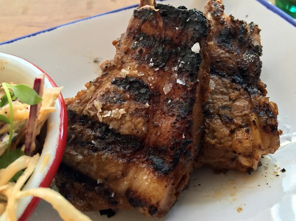 lamb cutlets at santo remedio