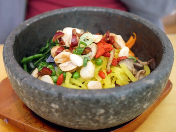 nutritious bibimbap at bibimbap charlotte street