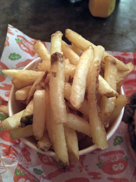 fries at burgerac's burgershack at the social
