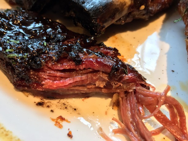 jacob's ladder ribs at bbq whisky beer at the grey horse kingston