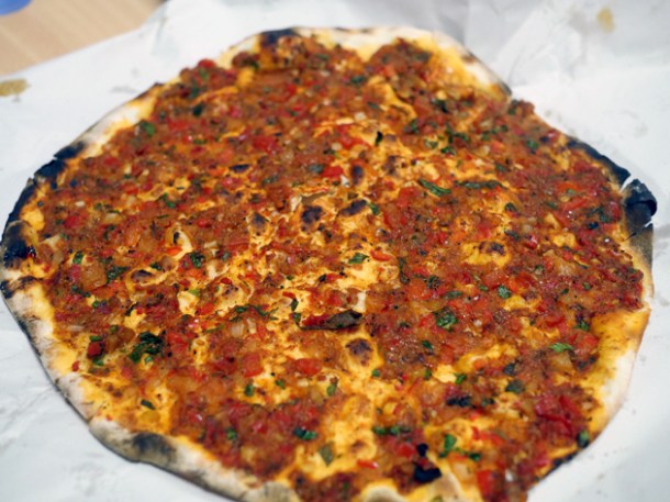 lamb lahamacun from pide oven charlotte street fitzrovia london