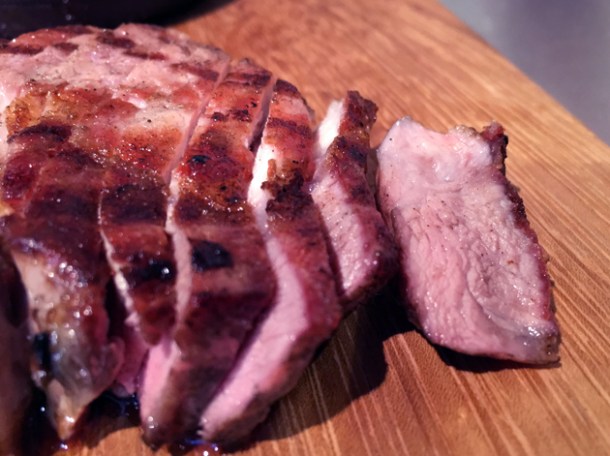 grilled tamworth pork loin at kiln