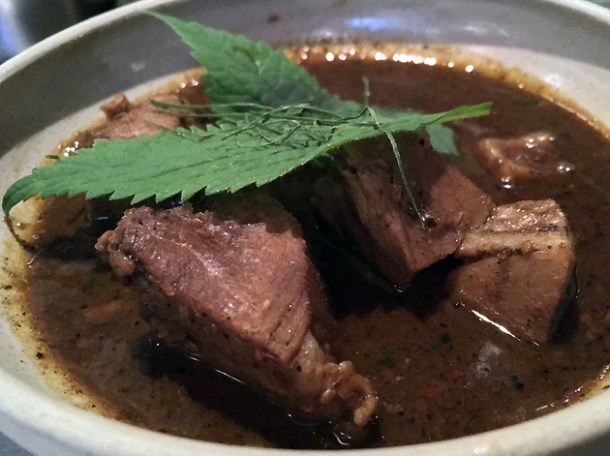 pepper pork curry at kiln