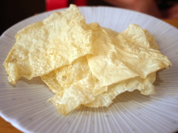 tofu pancakes for duck at a wong