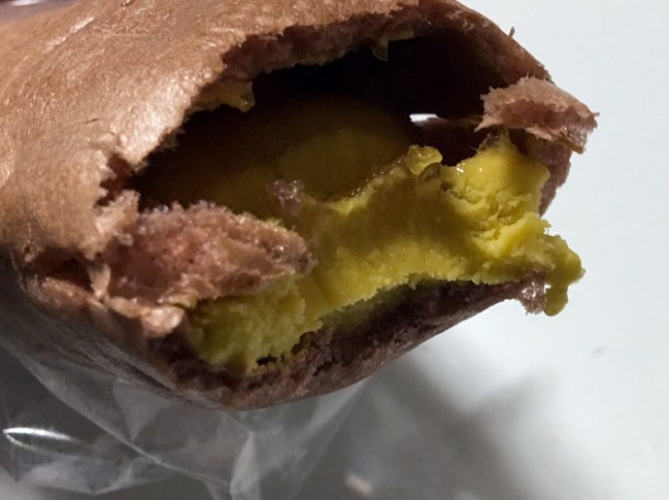 sweet potato ice cream sandwich from lawson japan