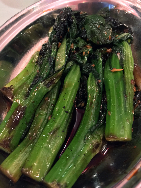 choi sum at duck duck goose brixton