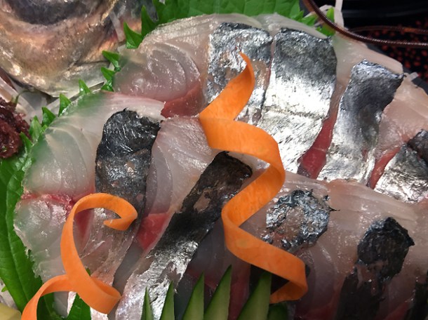 sashimi at hotel nakanoshima nachi-katsuura