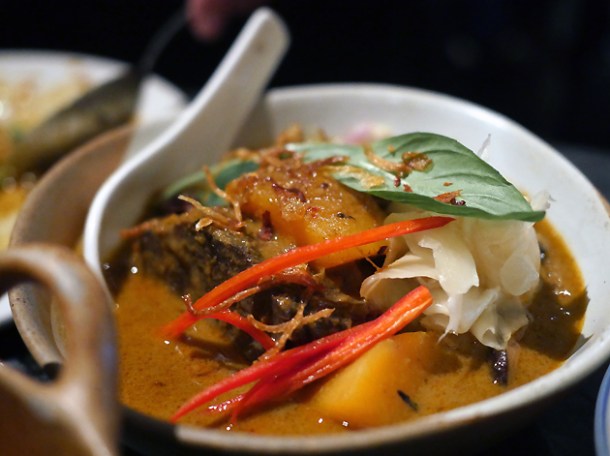 beef cheek curry at farang