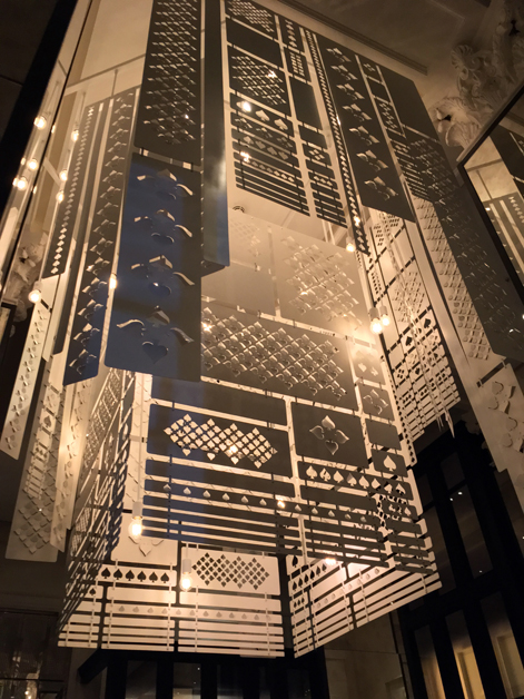 chandelier at le dame de pic london