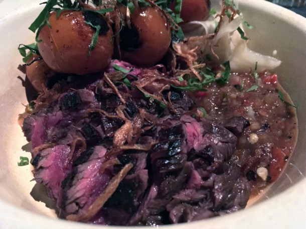 flat iron steak at farang highbury