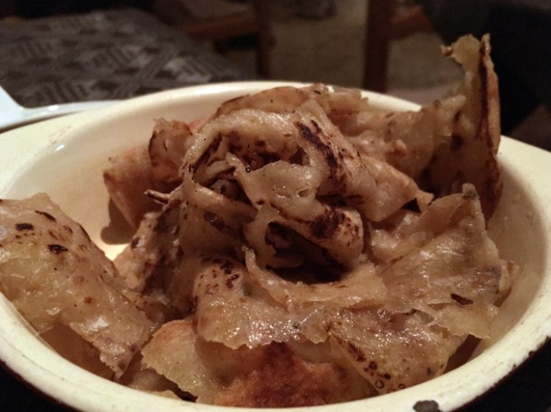 turmeric roti at farang highbury park