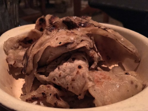 turmeric roti at farang highbury