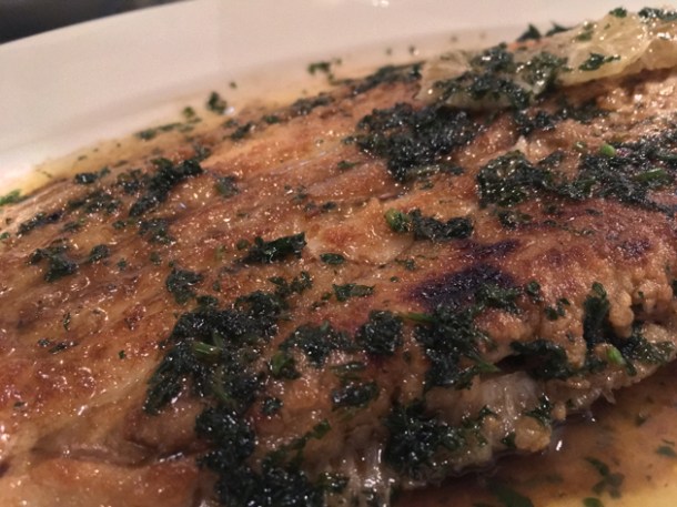 dover sole a la meuniere at rick stein barnes
