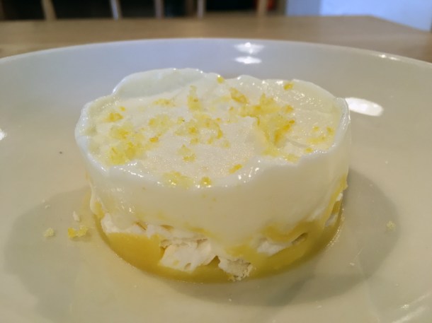 lemon sherbet and meringue at lyle's