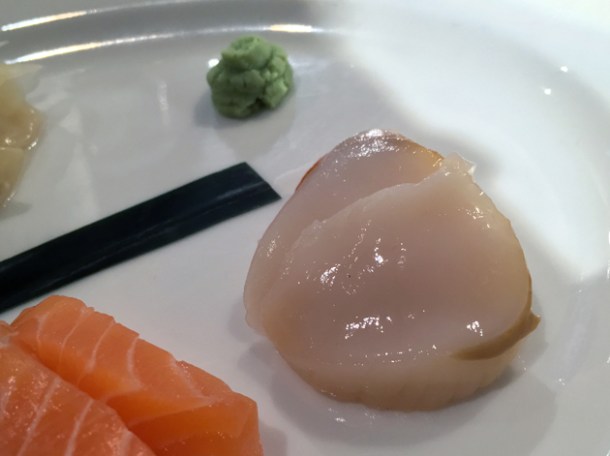 scallop sashimi at rick stein barnes
