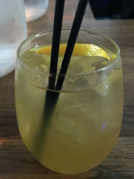 iced chamomile tea at sparrow