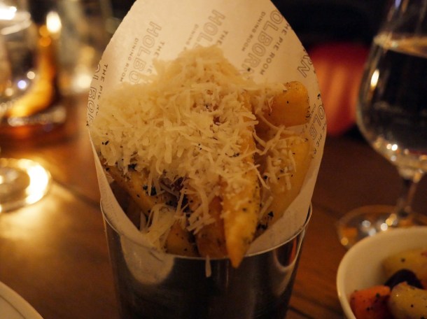 truffle parmesan fries at holborn dining room