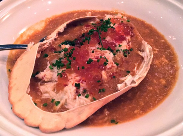 chilli egg drop crab at xu