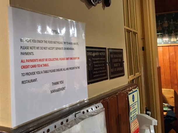 service warnings diwana bhel poori