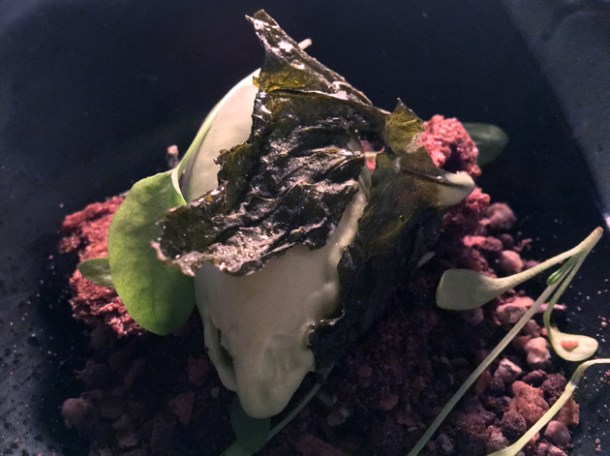 chocolate and sorrel gelato at magpie